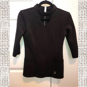 Jaanuu Women's 3/4 Sleeve V-Neck Scrub Top